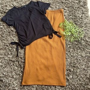 Pencil skirt and top combo